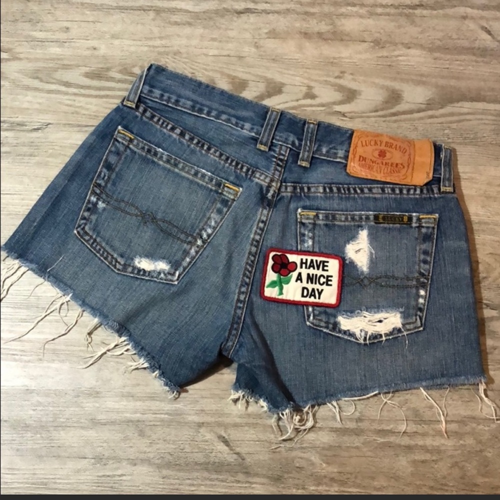 Lucky Brand Jean Shorts Size 0/25 Cutoffs Perfect